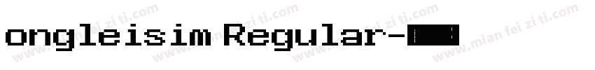 ongleisim Regular字体转换
